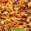 Tagliatelle Fritte Con Pollo